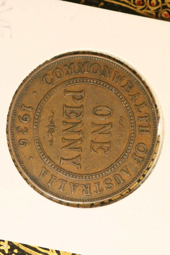 1936 - Australia Penny - gVF