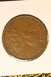 1935  - Australia Penny - Diecrack above 'MMON'