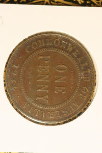 1934 - Australia Penny - gF / Problem Coin