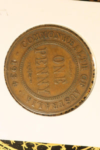 1934  - Australia Penny - aF / Problem Coin