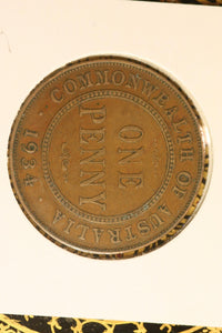 1934 - Australia Penny - aF