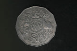 1975  - Australia $0.50 - gVF. Coat of Arms