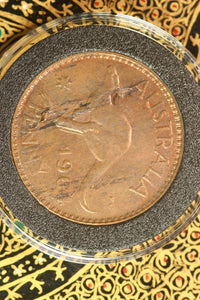 1964 - M. - Australian Penny - UNC - Multiple Lamination Errors