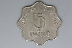 1966 - Vietnam - 5 Dong Coin - EF