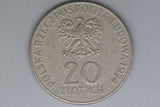 1974 - Poland - 20 Zloty Coin - 25 Years - VF