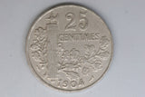 1904 - France - 25 Centimes Coin - gF