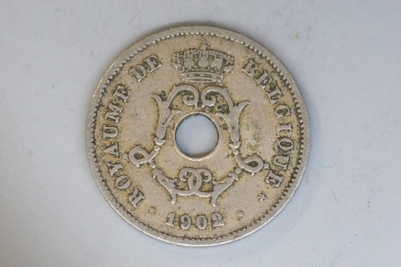 1902 - Belgium - 10 Centimes Coin - VG