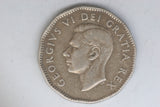 1948 - Canada - 5 Cent Coin - George VI Nickel - aVF