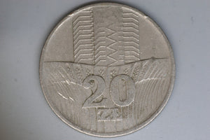 1973 - Poland - 20 Zloty Coin - F