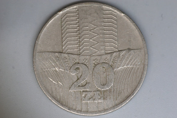 1973 - Poland - 20 Zloty Coin - F