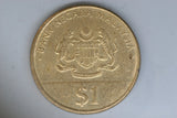 1987 - Malaysia - 1 Ringgit Coin - 30 Years Independence - EF