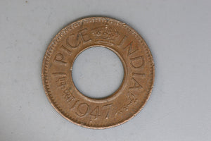 1947 - India - 1 Pice Coin - VF