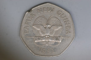 1991 - Papua New Guinea - 50 Toea Coin - South Pacific Games - VF