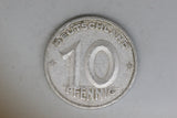 1948 - Germany - 10 Pfennig Coin - Aluminium - F