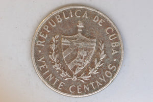 1968 - Cube a - 20 Centavos Coin - F