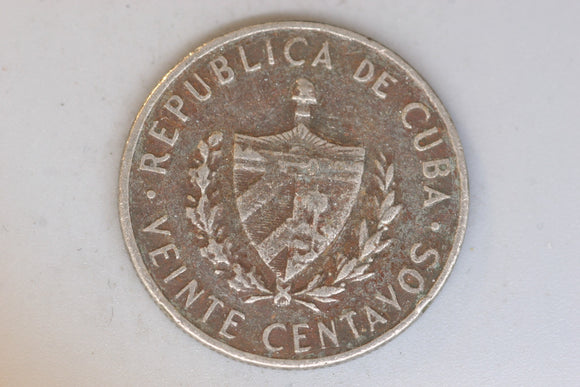 1968 - Cube a - 20 Centavos Coin - F