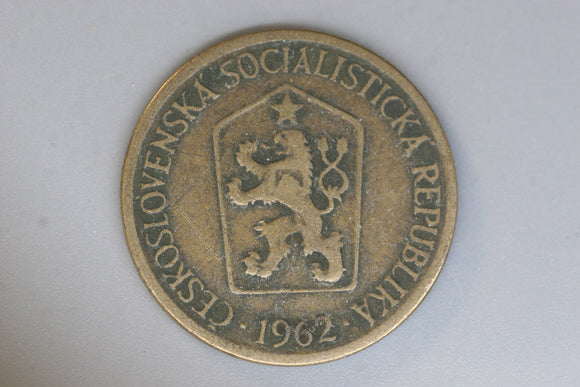 1962 - Czechoslovakia - 1 Koruna Coin - VG