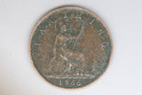 1866 - UK / Great Britain - 1 Farthing Coin - gVF / Grotty