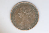 1866 - UK / Great Britain - 1 Farthing Coin - gVF / Grotty