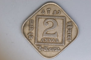 1918 - India - 2 Annas Coin - aVG