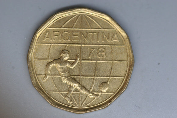 1978 - Argentina - 50 Pesos Coin - World Cup - gEF