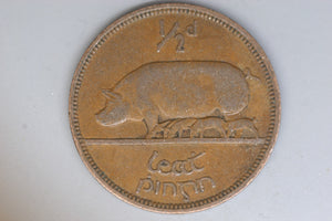 1949 - Ireland - 1/2 Penny Coin - F