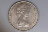 1973 - Cook Islands - 20 Cent Coin - Some Spotting - EF