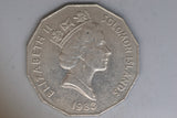 1988 - Solomon Islands - 50 Cent Coin - 10 Years of Independence - VF