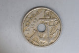 1949 - Spain - 50 Centimos Coin - F