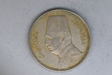 1929 - Egypt - 2 Milliemes Coin - F