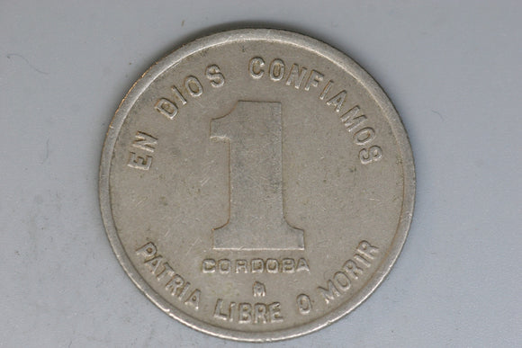 1973 - Nicaragua - 10 Cordoba Coin - F