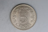 1972 - Malta - 5 Cent Coin - EF