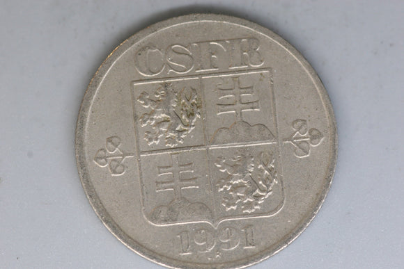 1991 - Czechoslovakia - 50 Haleru Coin - CSFR - EF