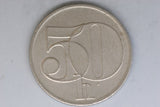 1991 - Czechoslovakia - 50 Haleru Coin - CSFR - EF