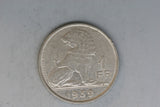 1939 - Belgium - 1 Franc Coin - VF