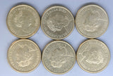 2020 - Australia 2 Dollar Coins * 6 - T20 Womens World Cup - gVF / EF