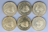 2022 - Australia 2 Dollar Coins * 6 - Frontline Workers - EF to aUNC