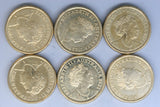 2022 - Australia 2 Dollar Coins * 6 - Frontline Workers - EF to aUNC