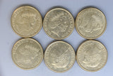 2018 - Australia 2 Dollar Coins * 6 - Commonwealth Games Full Set * 2 - gVF / EF