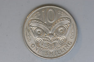 1967 - New Zealand - 10 Cent Coin - Shilling - gEF