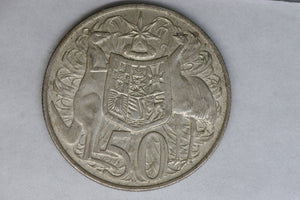 1966 - M - Australia - 50 Cent Coin - Silver - VF