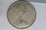 1966 - M - Australia - 50 Cent Coin - Silver - VF