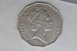 1997 - Fiji - 50 Cent Coin - Outrigger - F