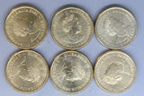 2021 - Australia 2 Dollar Coins * 6 - Indigenous Military Service - EF / gEF