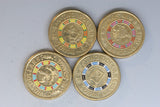 2019 - Australia 2 Dollar Coins * 4 - Mr Squiggle Full Set - gVF