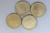 2015 - Australia 2 Dollar Coins * 4 - Remembrance - Orange - Bulk - VF / gVF