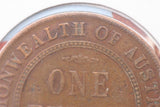 1920 - I - Australian Penny - Double Dot - Pitted & Cleaned - aF