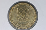 2014 - Australian 1 Dollar Coin - $1 - ANZAC - aUNC