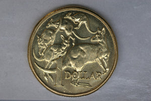 2008 - Australian 1 Dollar Coin - $1 - Mob of Roos - aUNC