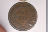 1921 - I - Australian Penny - OMN to IMP Doubled - (R6) - VG